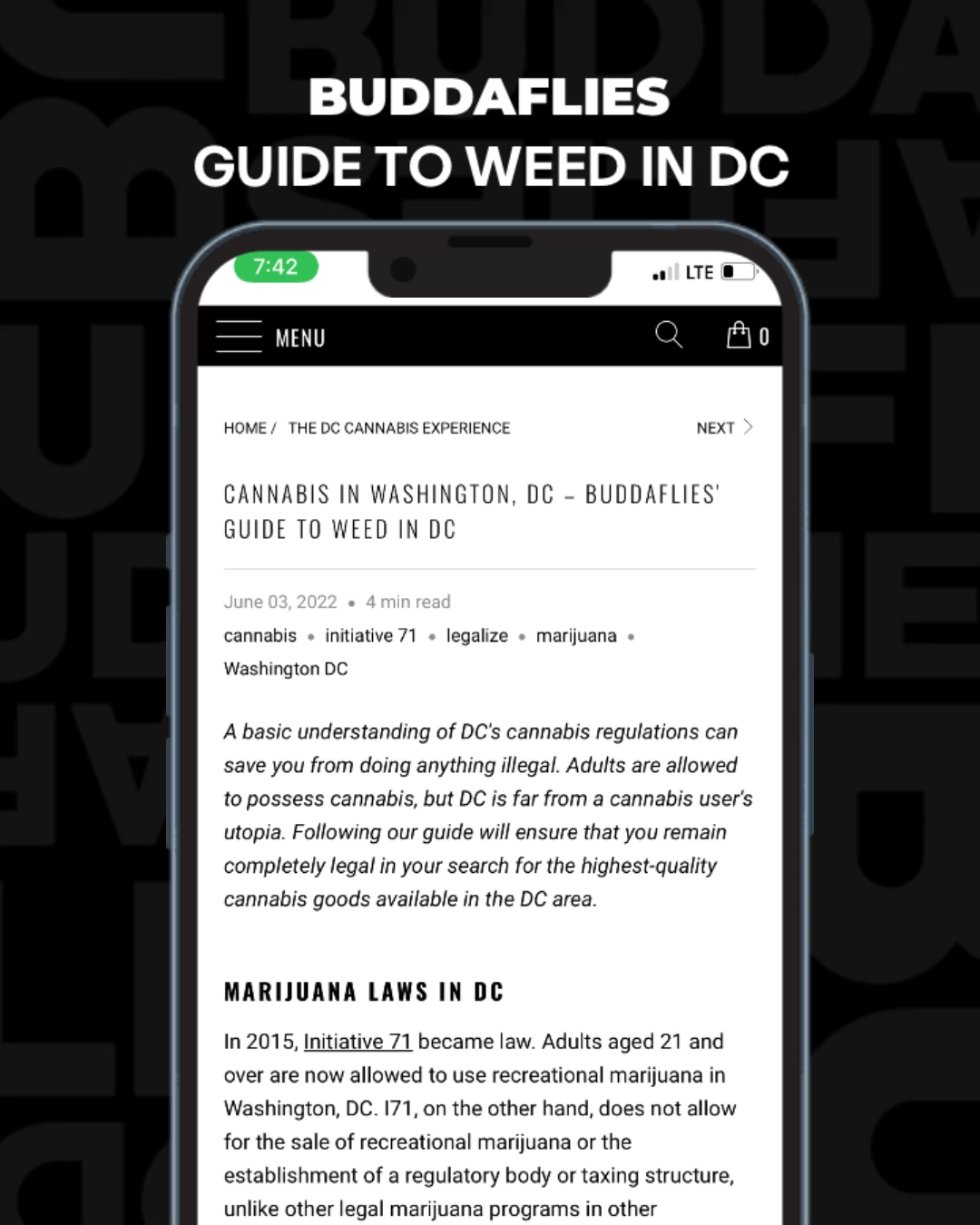 Cannabis in Washington, DC – Buddaflies' Guide to Weed in DC