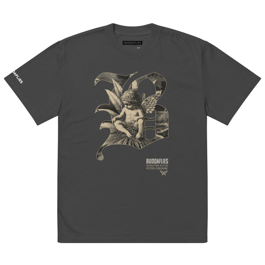 Buddaflies “Angelic Herb” Oversized Faded Tee - Buddaflies