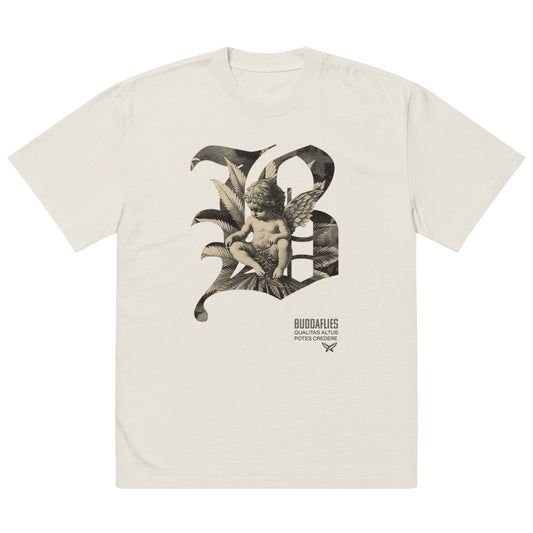 Buddaflies “Angelic Herb” Oversized Faded Tee - Buddaflies