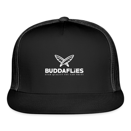 NEW BUDDAFLIES BOLD Trucker Cap - black/black