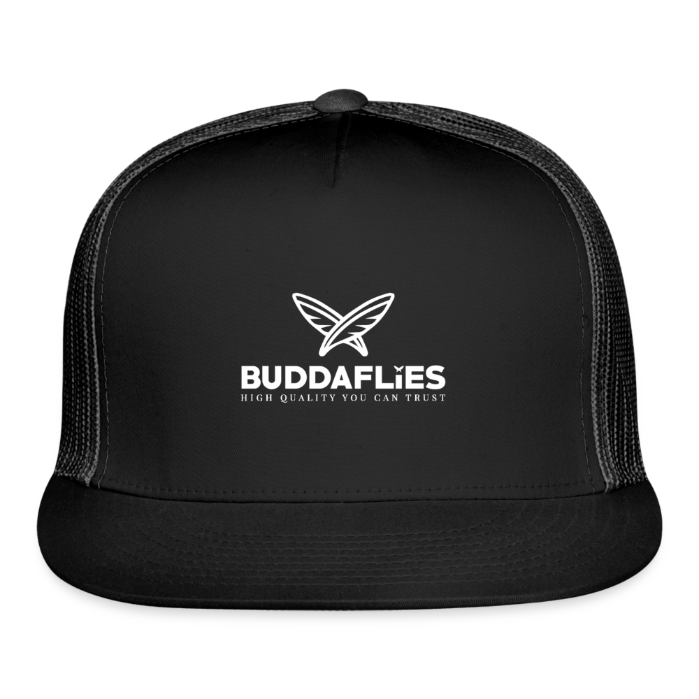 NEW BUDDAFLIES BOLD Trucker Cap - black/black