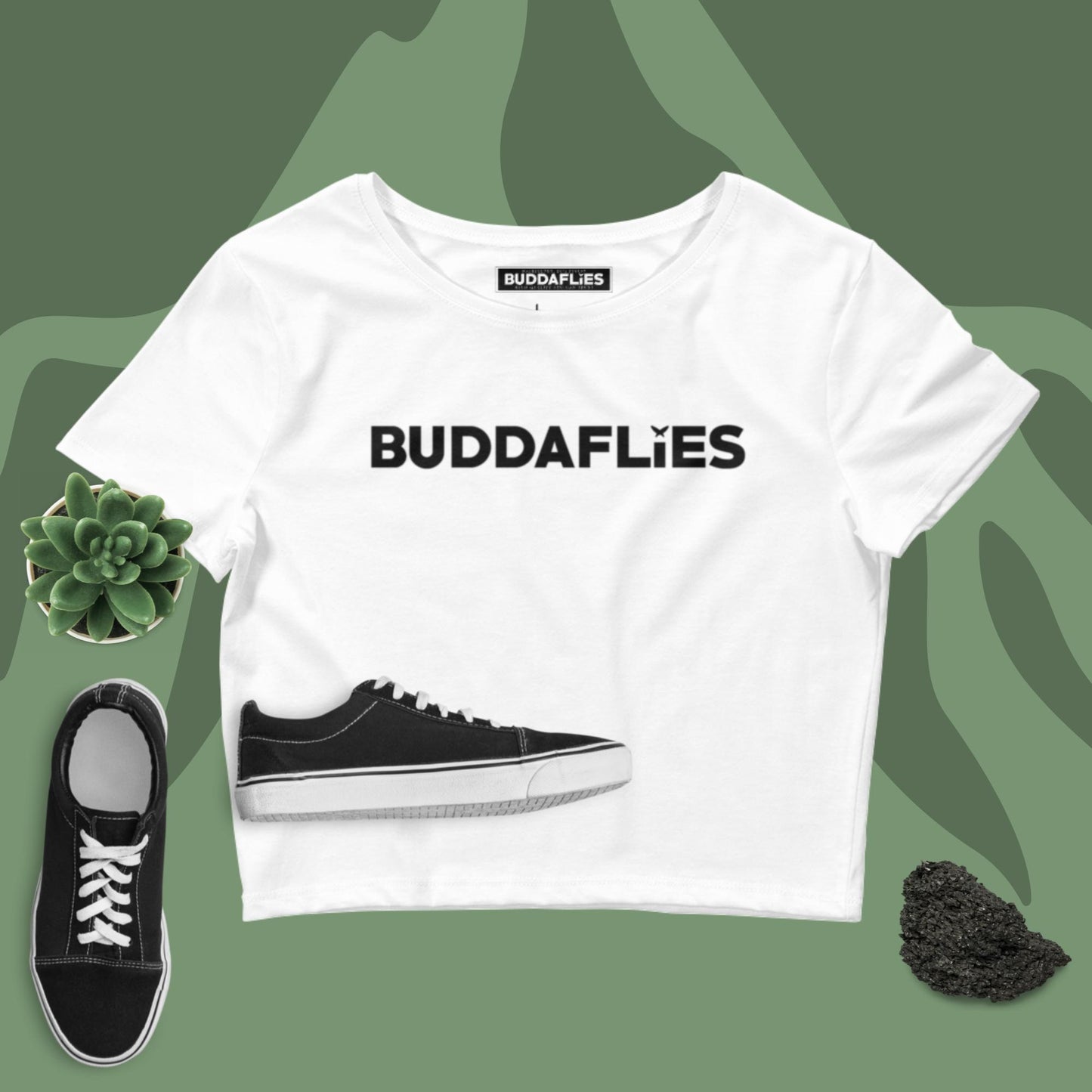 Buddaflies "Essential" Crop Tee - Buddaflies