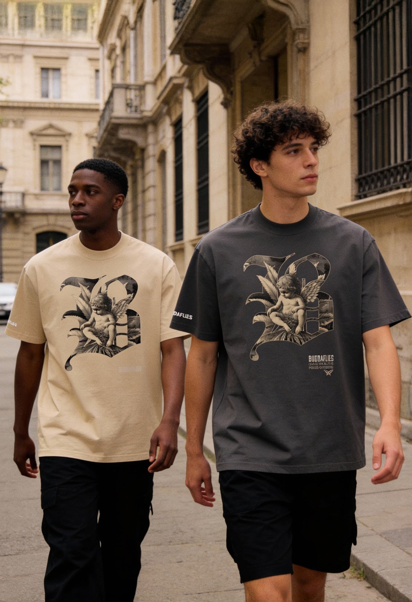 Buddaflies “Angelic Herb” Oversized Faded Tee - Buddaflies