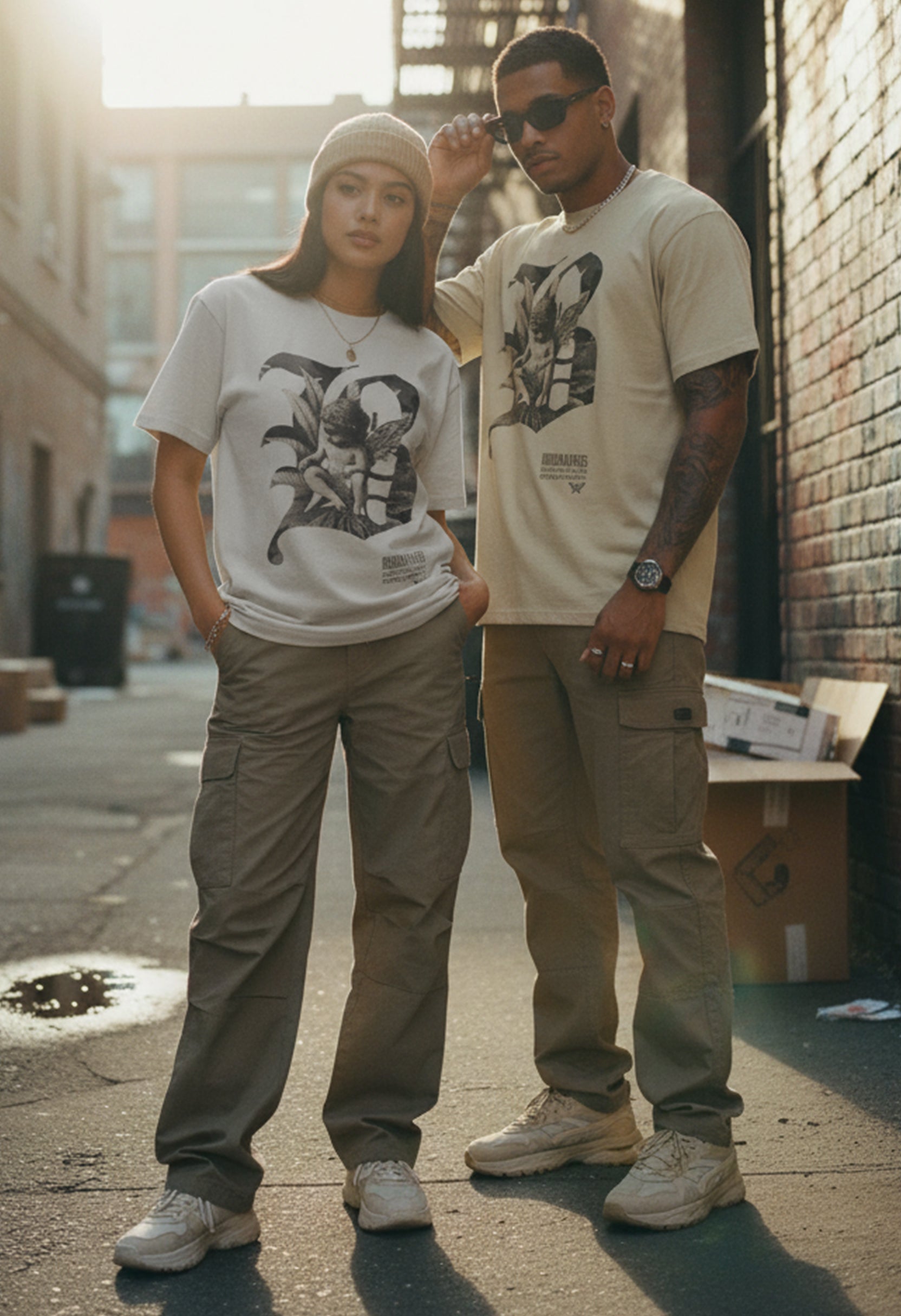 Buddaflies “Angelic Herb” Oversized Faded Tee - Buddaflies