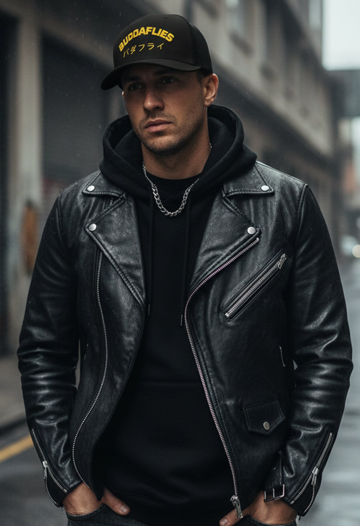 Badafurai Embroidered Trucker Snapback - Buddaflies