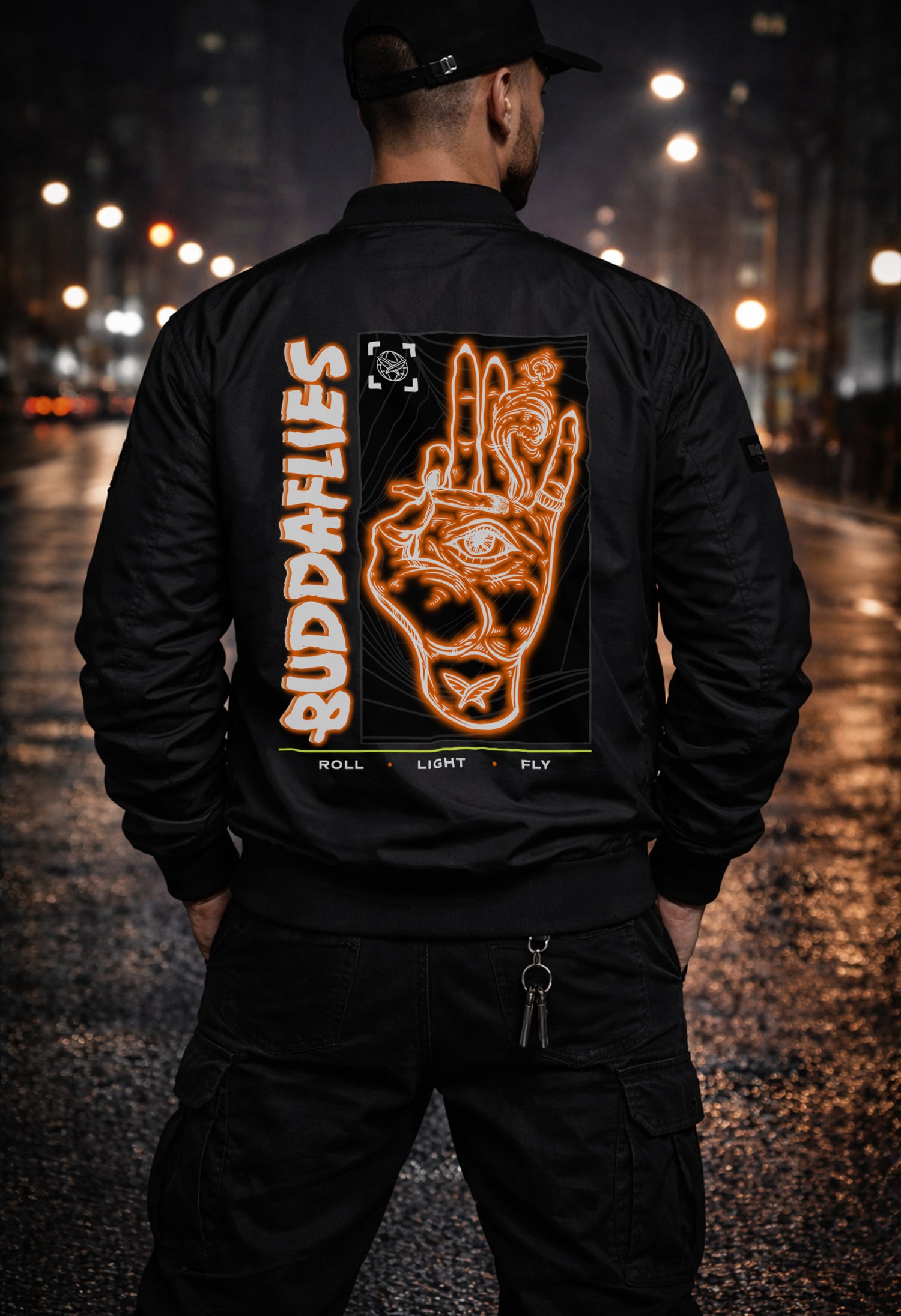 High Vision Bomber Jacket - Buddaflies