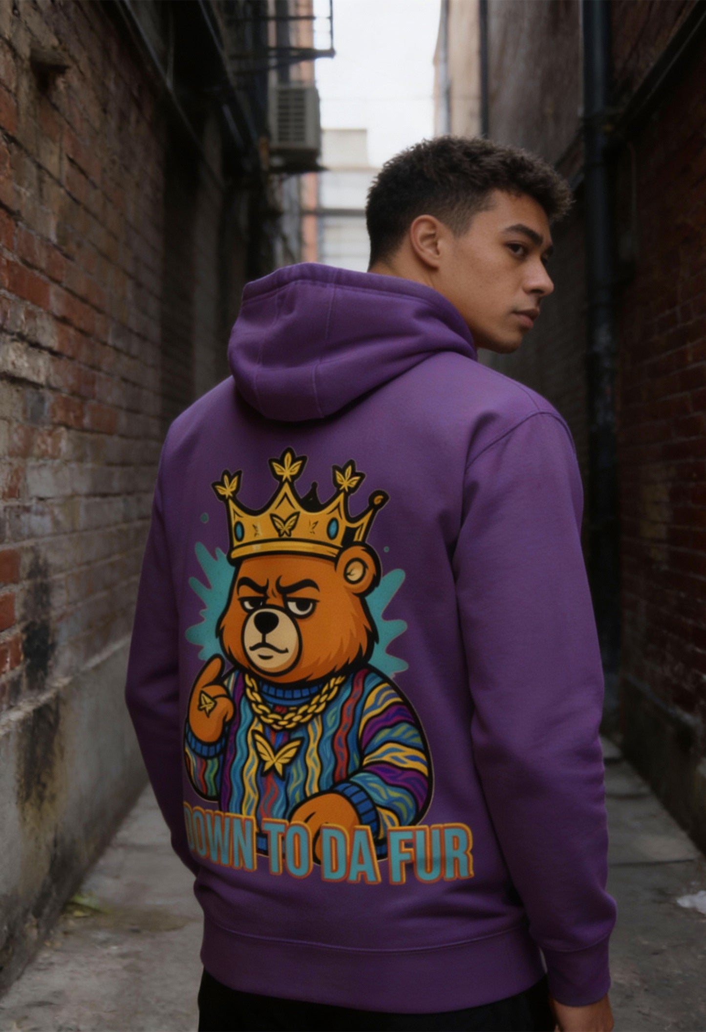 Down to da Fur Hoodie - Buddaflies