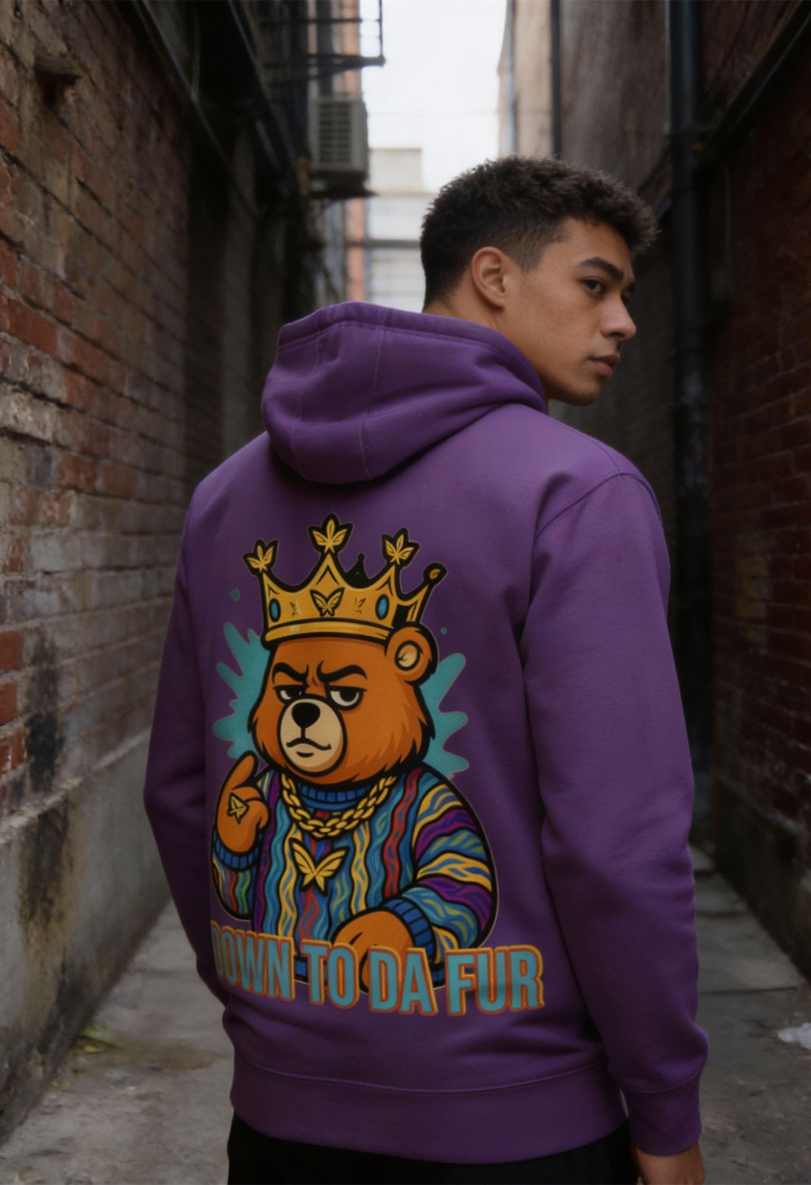 Down to da Fur Hoodie - Buddaflies