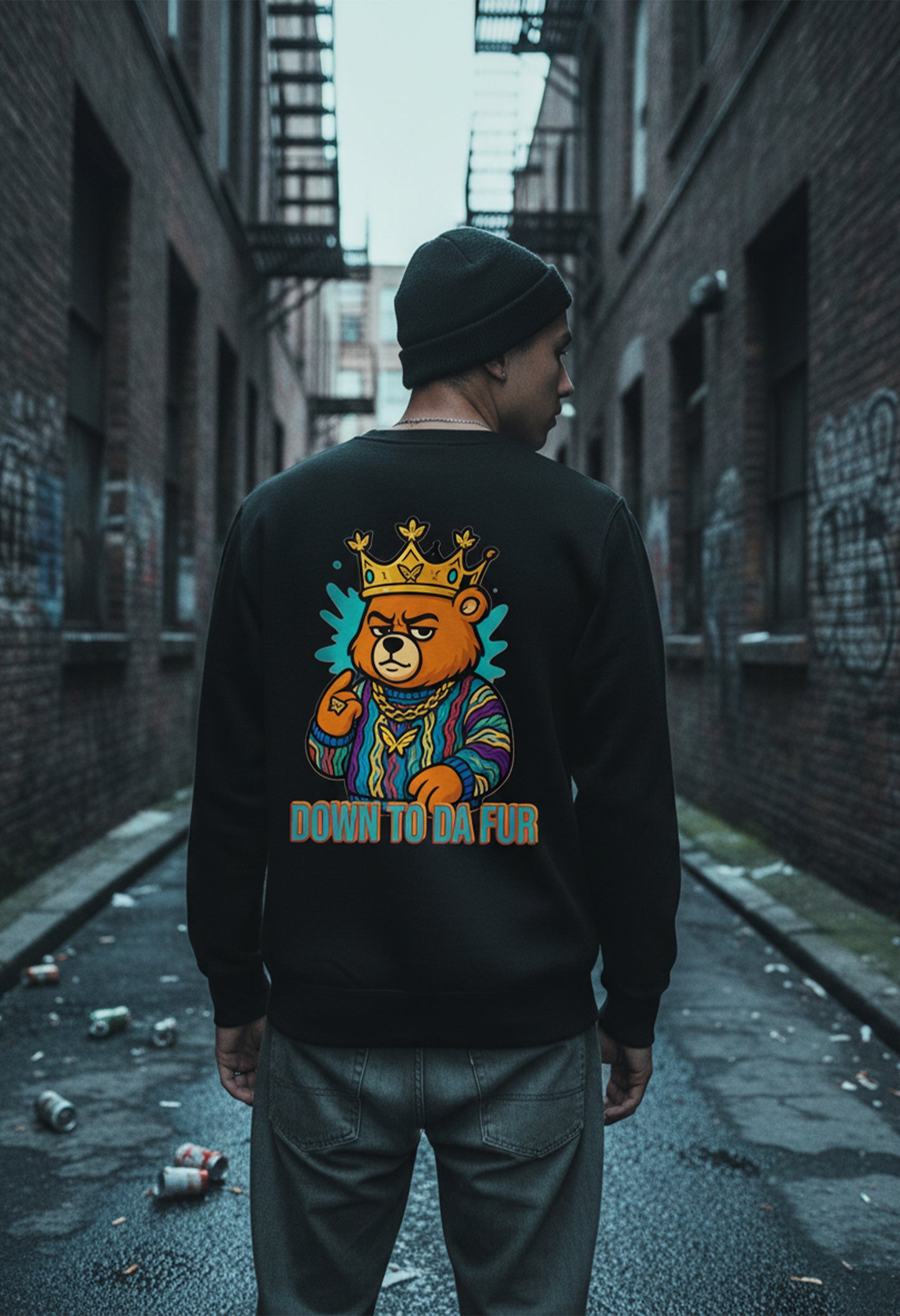 Down to Da Fur Sweatshirt - Buddaflies