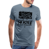 Men&#39;s Hustle Sold Separately Premium T-Shirt - steel blue