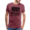 Men&#39;s Hustle Sold Separately Premium T-Shirt - heather burgundy